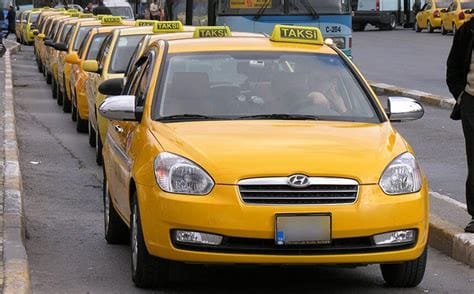 What is the blue taxi in Istanbul?