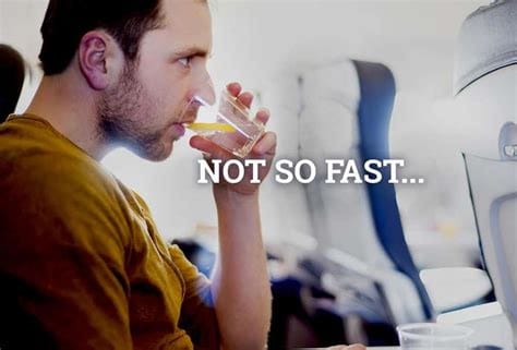 What not to drink on a plane?