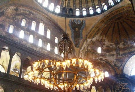 Why is there a face in Hagia Sophia?