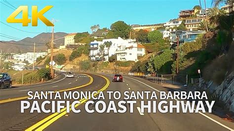 How far apart are Santa Monica and Santa Barbara?