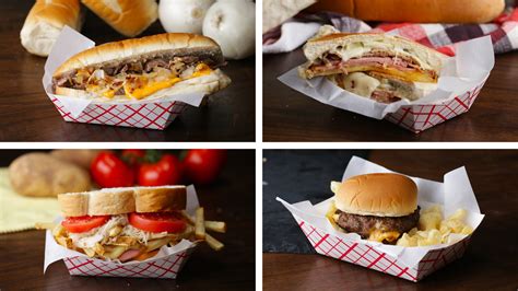 What are 4 famous sandwiches from 4 cities?
