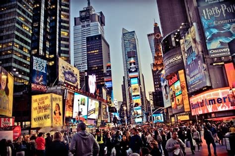 What is the most visited square in NY?