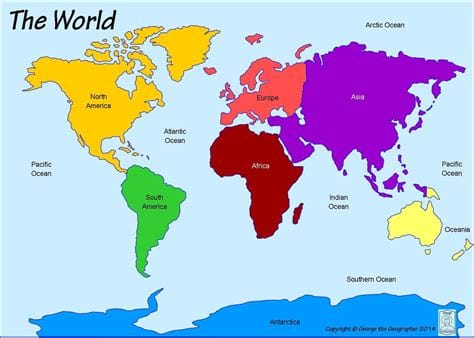 Which continent has only no country?