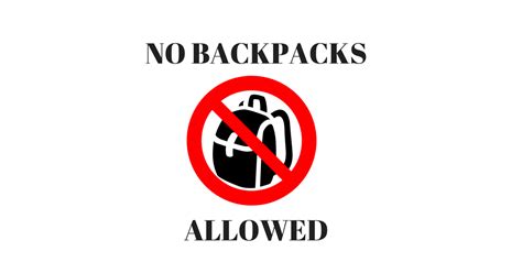 Why are backpacks not allowed in stadiums?