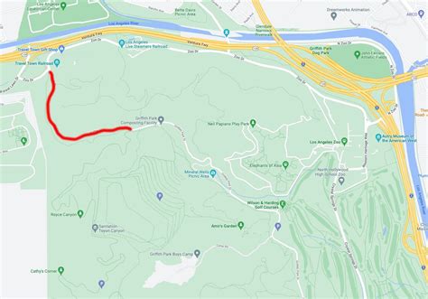 Why is the road in Griffith Park closed?