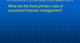 What Are The 3 Rules Of Financial Planning?