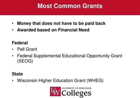 What Are The Most Common Grants?