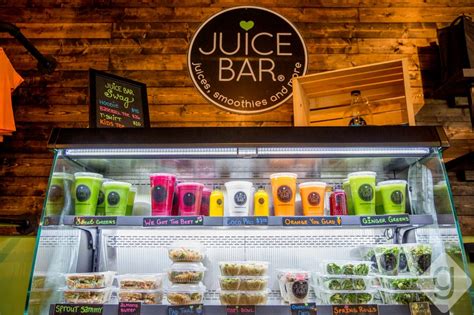 What can you sell in a juice bar?