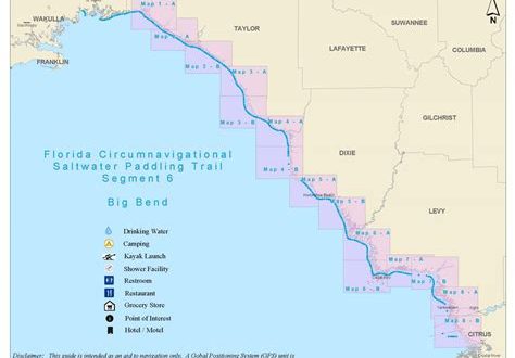What counties in Florida allow paddling?