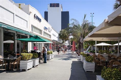 What is the main shopping road in Miami?