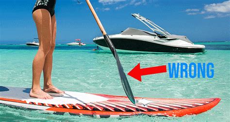 What should you not do when paddle boarding?