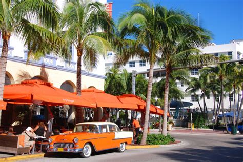 Where do most of the celebrities hang out in Miami?